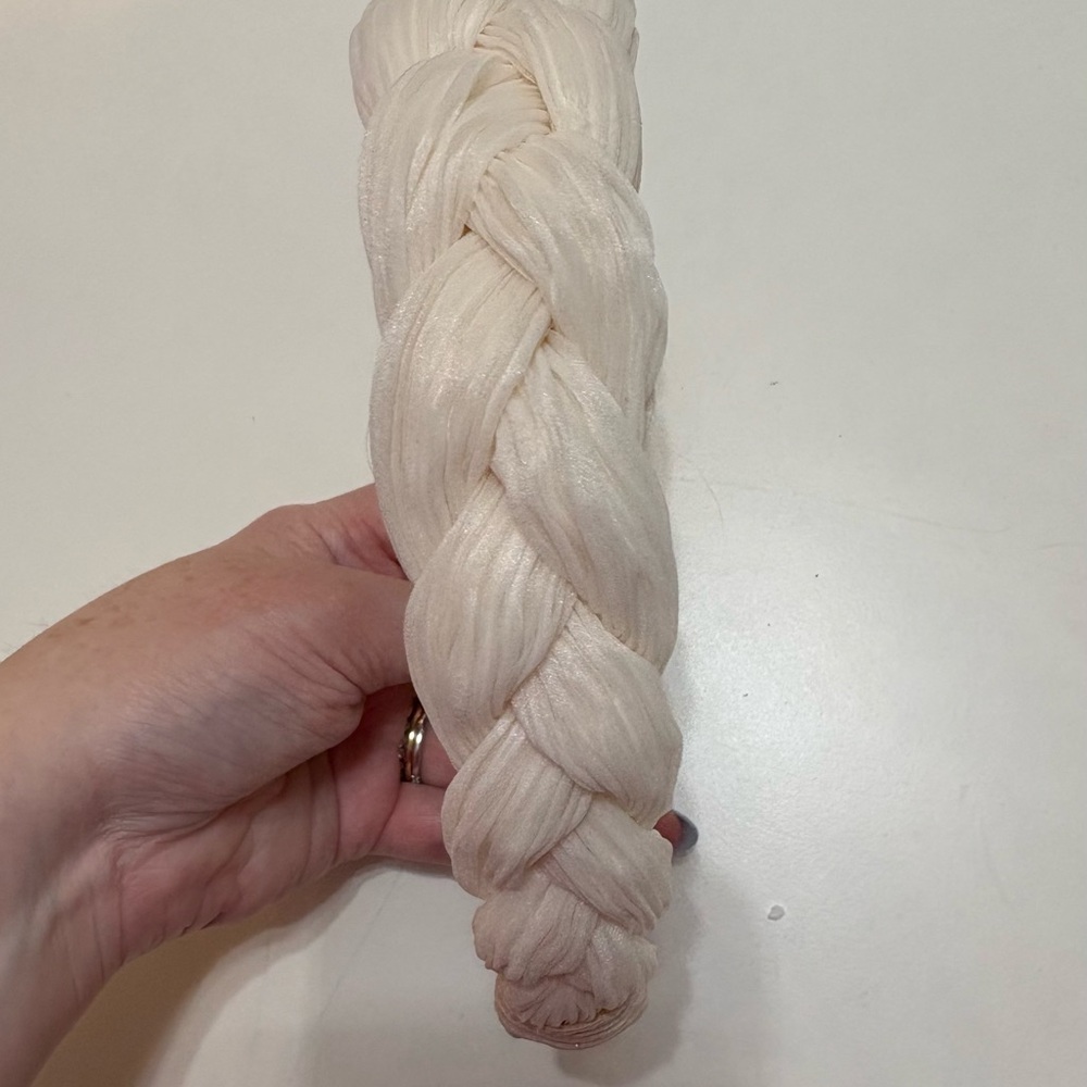 Loeffler Randall ivory bridal braided headband - Picture 2 of 4